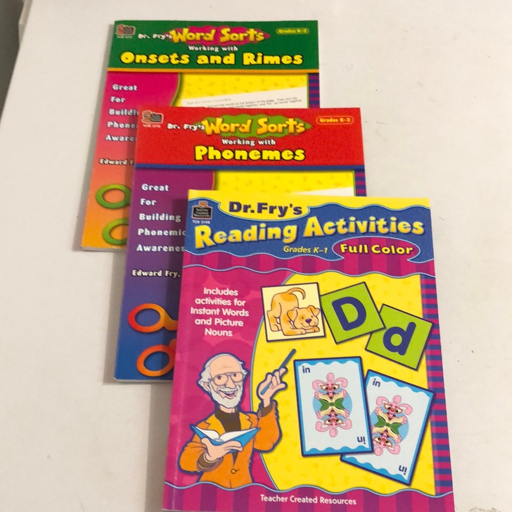 Teacher Created Resources Dr. Fry’s:Onset & Rimes, Phonemes, Reading Activities